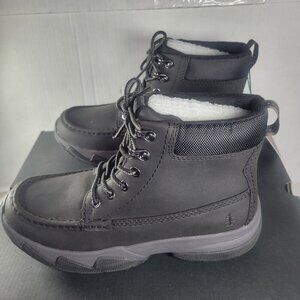Bass Outdoor Women Black Leather Lace-Up Hiking Boots Size 8.5